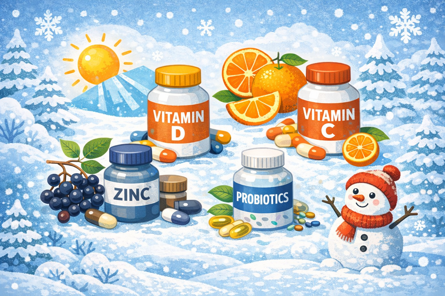 겨울철 면역력을 위해 많이 찾는 영양제(비타민)